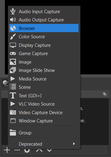 Add a browser source
